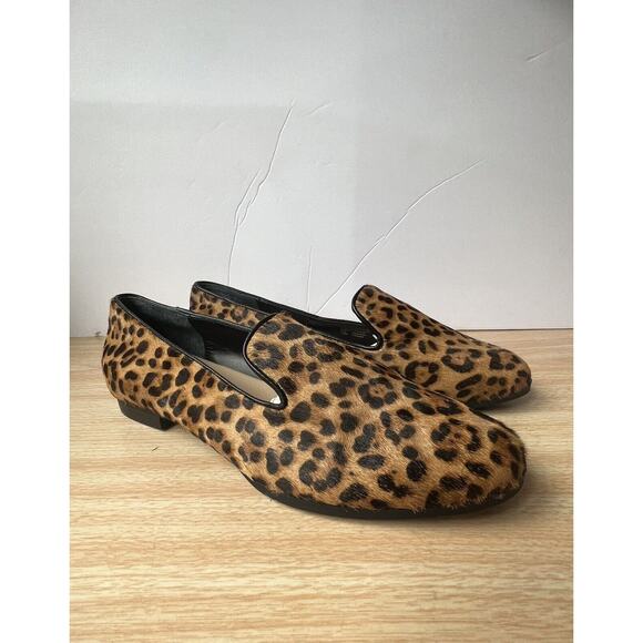 Alfani Oceanaa Step N Flex Leopard Cheetah Print Calf Hair Loafers Flats SZ 7.5M - Picture 1 of 15